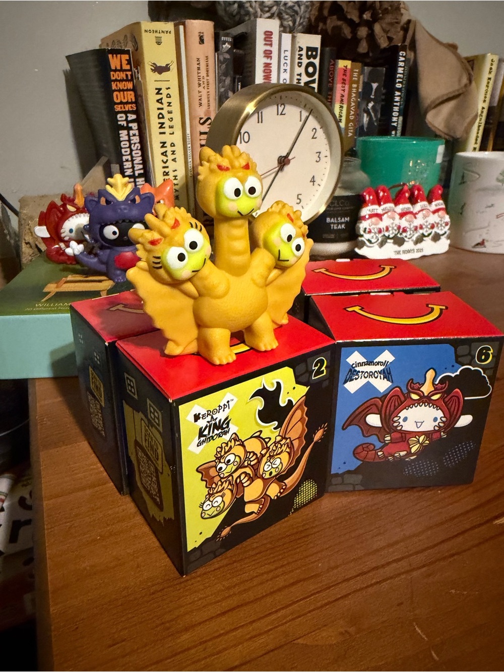 McDonald's Keroppi KingGhidorah Vinyl Figure - Hello Kitty Godzilla no 2
